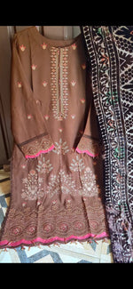 Winter Collection Dhanak Stitch 3Pc Suite with Palachi shawl