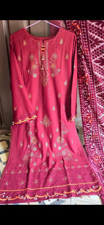 Winter Collection Dhanak Stitch 3Pc Suite with Palachi shawl