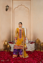 Festive Edit 2026 Karma Collection JAHAN-ARA BLACK TURMERIC F-502