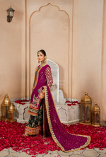 Festive Edit 2026 Karma Collection JAHAN-ARA BLACK MULBERRY F-502