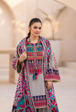 Winter Luxury 3 Piece Embroidered Mishaal Karma CollectionCLOUD SKU:KC-1539