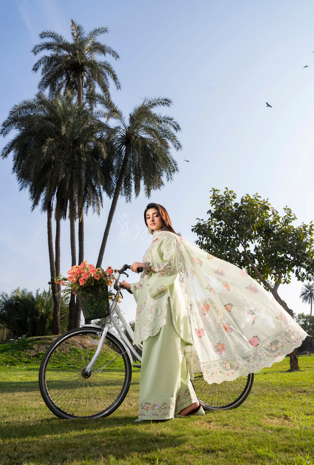 Chaand-Raat BY Karma Collection PALE GREEN KC-1554