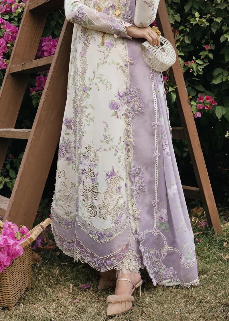 CRIMSON LAVENDER FALL - D5B STITCHED