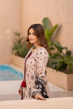 Winter Luxury 3 Piece Embroidered Mishaal Karma CollectionALMOND SKU:KC-1531