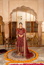 Festive Edit 2026 Karma Collection JAHAN-ARA CHERRY F-499