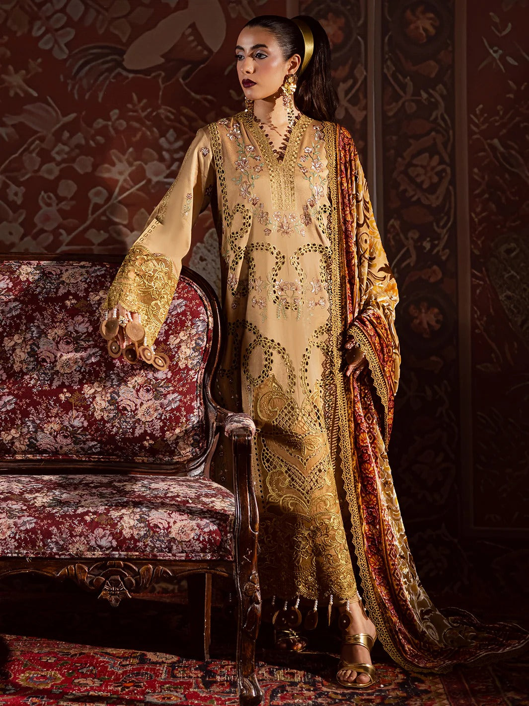 Amelia Luxury Winter '25 CK-006 | 3 PC Kotrai