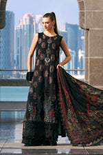 Maria B Stitched Embroidered Luxury Lawn 3 Piece Suit D-2605-B- Eid Collection