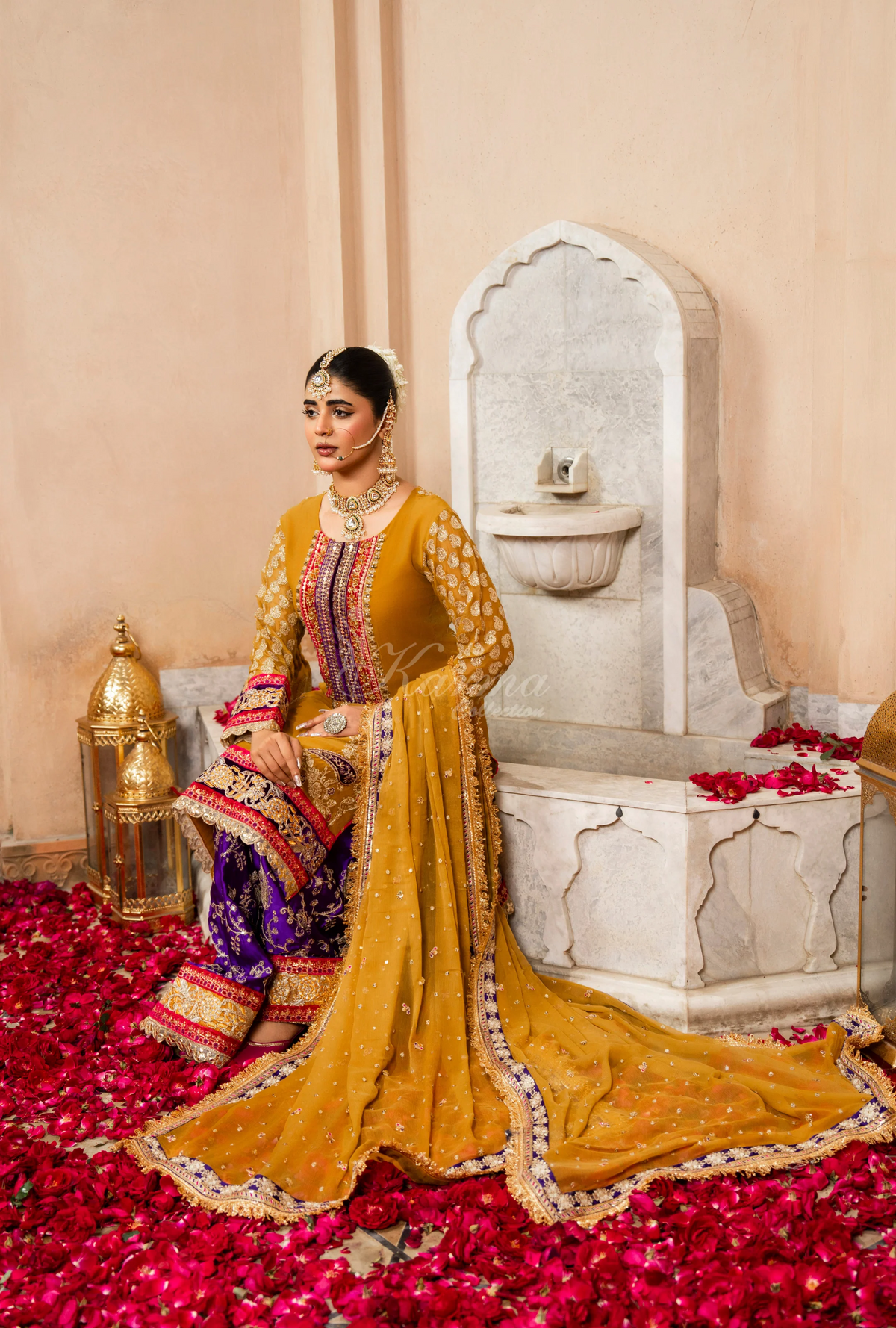 Festive Edit 2026 Karma Collection JAHAN-ARA BLACK TURMERIC F-502