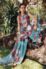 M Prints by Maria B Stitched Lawn 3 Piece Suit D-03 B - Summer Collection