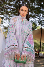 M Prints by Maria B Stitched Lawn 3 Piece Suit D-04 A - Summer Collection