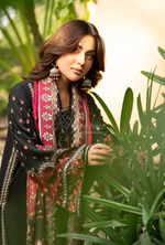 Karma Collection Winter Luxury Edition 3 Piece Embroidered Kotrai NIGHTFALL Shirt withDupatta & Shalwar for Elegant Outfits KC-1525