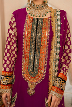 Festive Edit 2026 Karma Collection JAHAN-ARA BLACK MULBERRY F-502