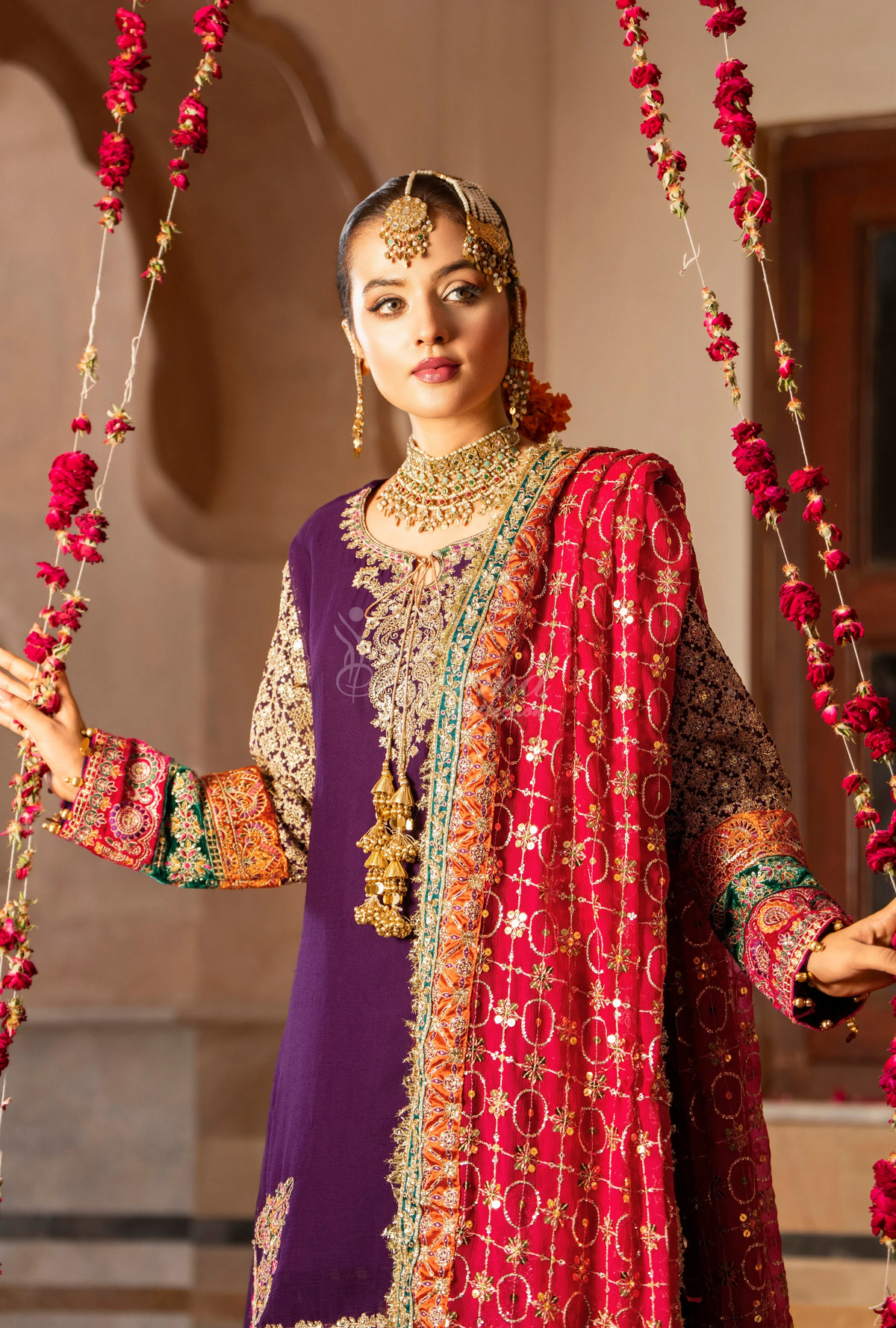 Festive Edit 2026 Karma Collection JAHAN-ARA ROYAL PURPLE F498