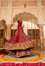 Festive Edit 2026 Karma Collection JAHAN-ARA CHERRY F-499