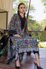 M Prints by Maria B Stitched Lawn 3 Piece Suit D-14 B - Summer Collection