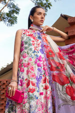 M Prints by Maria B Stitched Lawn 3 Piece Suit D-02 A - Summer Collection