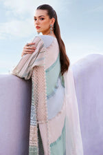Maria B Stitched Embroidered Luxury Lawn 3 Piece Suit D-2612-A- Eid Collection