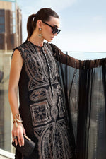 Maria B Stitched Embroidered Luxury Lawn 3 Piece Suit D-2608-B- Eid Collection