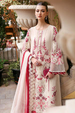 Maria B Stitched Embroidered Luxury Lawn 3 Piece Suit D-2609-A- Eid Collection