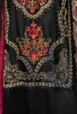 Karma Collection Winter Luxury Edition 3 Piece Embroidered Kotrai NIGHTFALL Shirt withDupatta & Shalwar for Elegant Outfits KC-1525