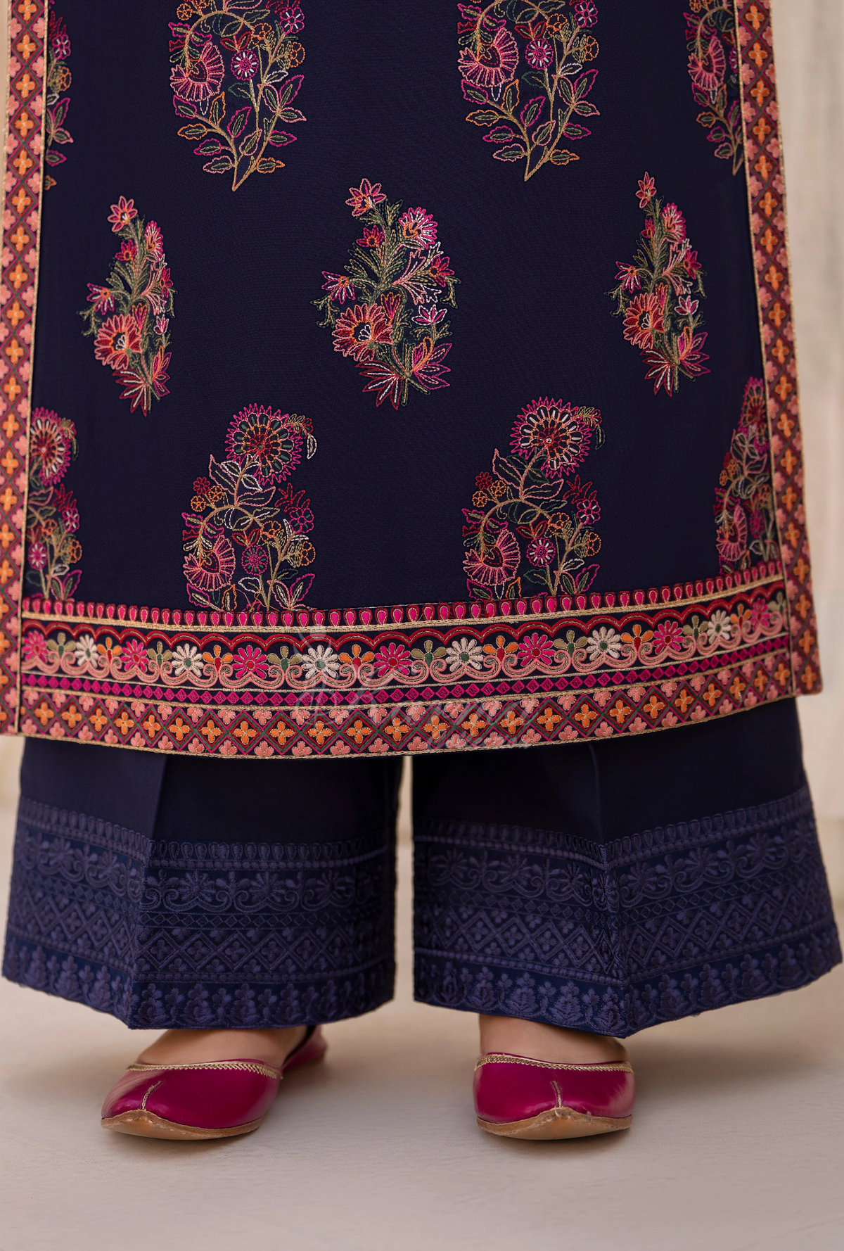 Winter Luxury 3 Piece Embroidered Mishaal Karma CollectionALMOND SKU:KC-1534