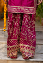 Chiffon 3 Piece Embroidered Hayat Karma Collection BOTTLE GREEN F-493