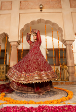 Festive Edit 2026 Karma Collection JAHAN-ARA CHERRY F-499