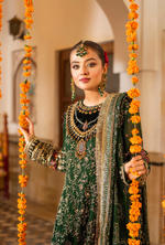 Festive Edit 2026 Karma Collection JAHAN-ARA KELLY GREEN F-499