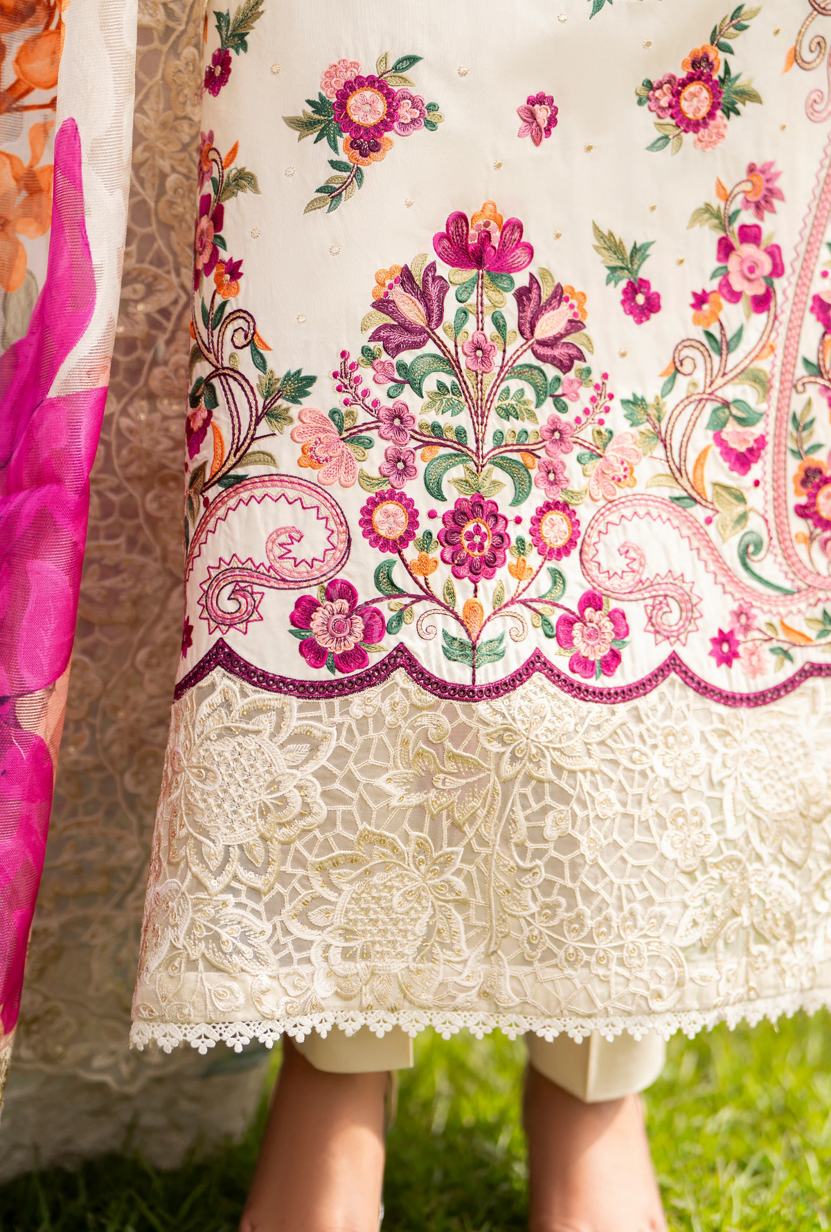 Chaand-Raat BY Karma Collection IVORY BLOOM KC-1553