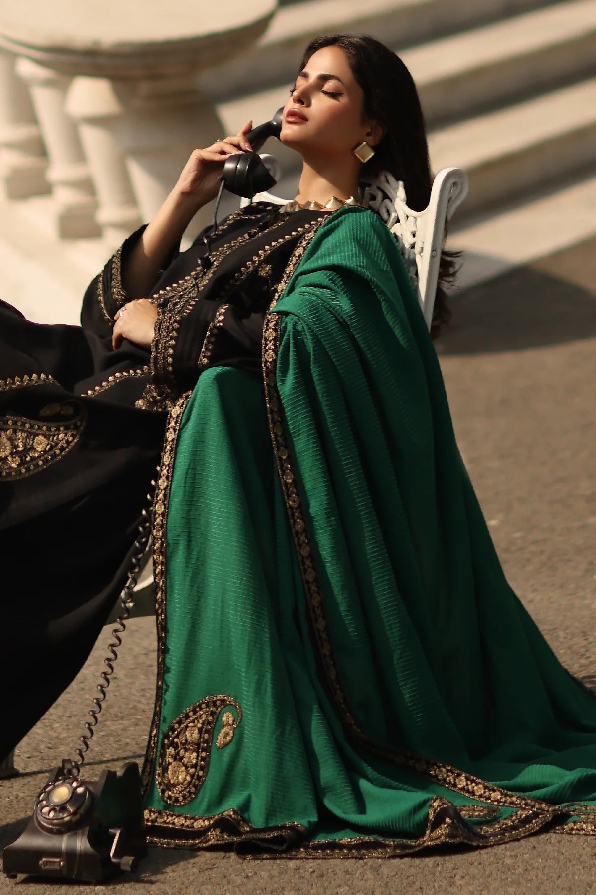 CHARIZMA SIGNATURE VOL 1 WINTER 2025-3-PC Stitched Peach Leather with Velvet CSW5-06