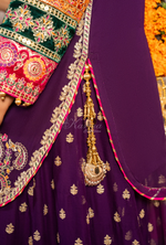 Festive Edit 2026 Karma Collection JAHAN-ARA ROYAL PURPLE F498