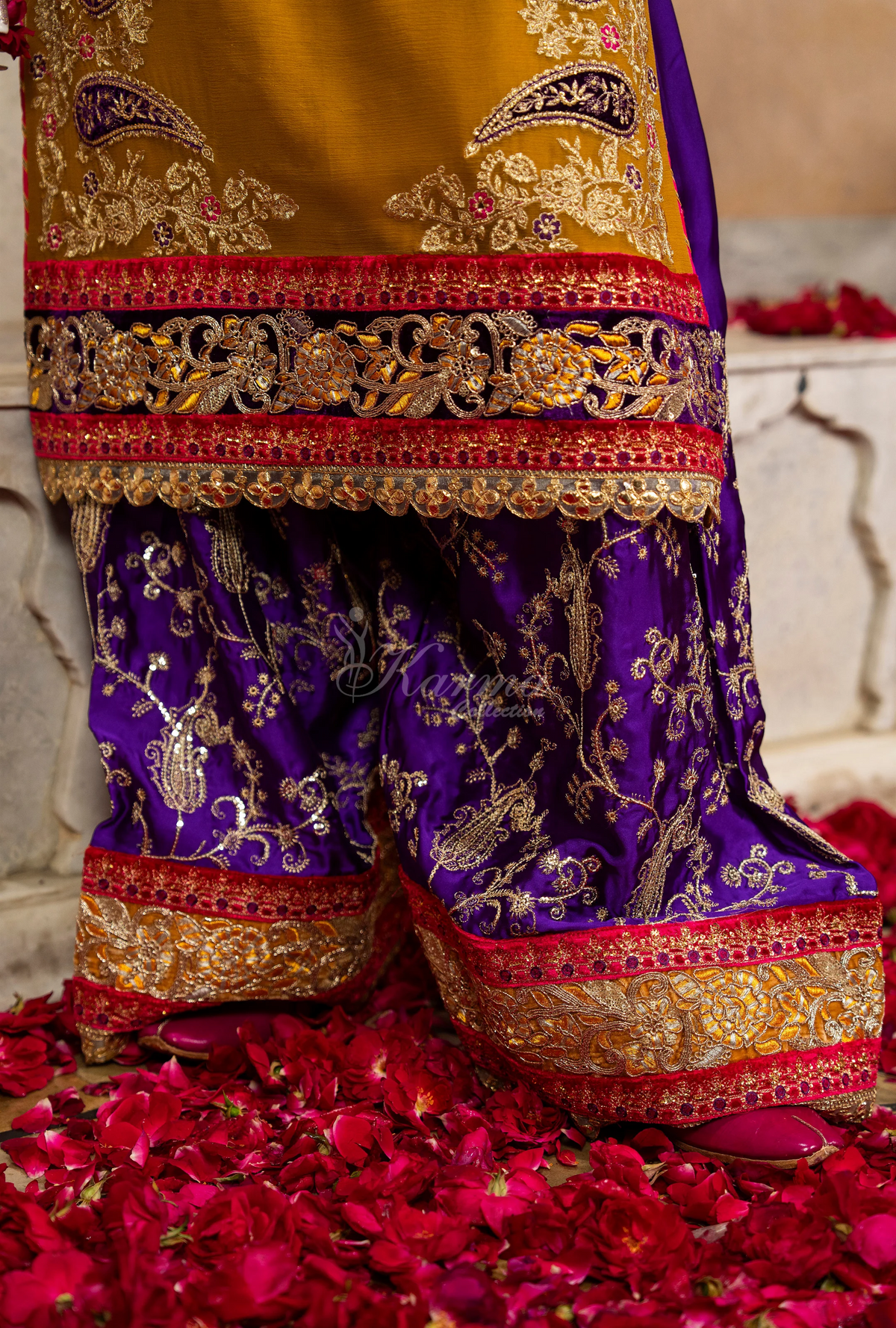 Festive Edit 2026 Karma Collection JAHAN-ARA BLACK TURMERIC F-502