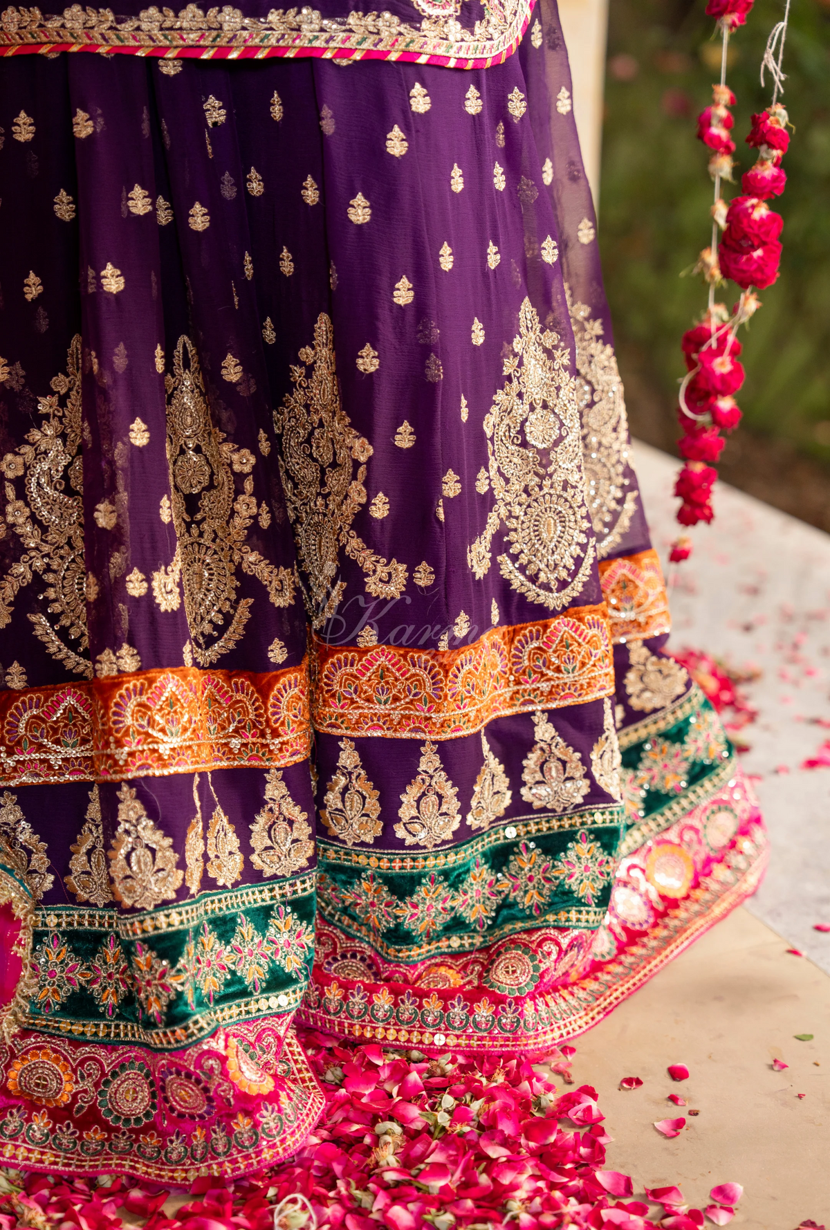 Festive Edit 2026 Karma Collection JAHAN-ARA ROYAL PURPLE F498