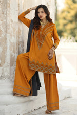 CHARIZMA SIGNATURE VOL 1 WINTER 2025-3-PC Stitched Peach Leather with Velvet CSW5-08