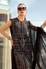 Maria B Stitched Embroidered Luxury Lawn 3 Piece Suit D-2608-B- Eid Collection