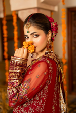 Festive Edit 2026 Karma Collection JAHAN-ARA CHERRY F-499