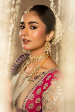 Festive Edit 2026 Karma Collection JAHAN-ARA BLACK CAMEL BROWN F-501