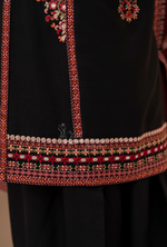 Winter Luxury 3 Piece Embroidered Mishaal Karma CollectionBLOODSTONE SKU:KC-1532
