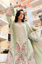 Maria B Stitched Embroidered Luxury Lawn 3 Piece Suit D-2611-A- Eid Collection