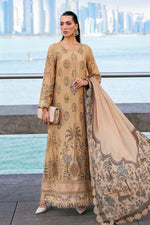 Maria B Stitched Embroidered Luxury Lawn 3 Piece Suit D-2605-A- Eid Collection