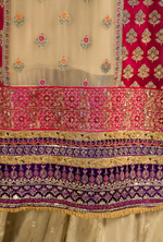 Festive Edit 2026 Karma Collection JAHAN-ARA BLACK CAMEL BROWN F-501