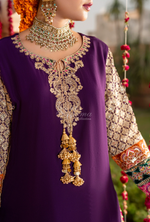 Festive Edit 2026 Karma Collection JAHAN-ARA ROYAL PURPLE F498