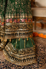 Festive Edit 2026 Karma Collection JAHAN-ARA KELLY GREEN F-499