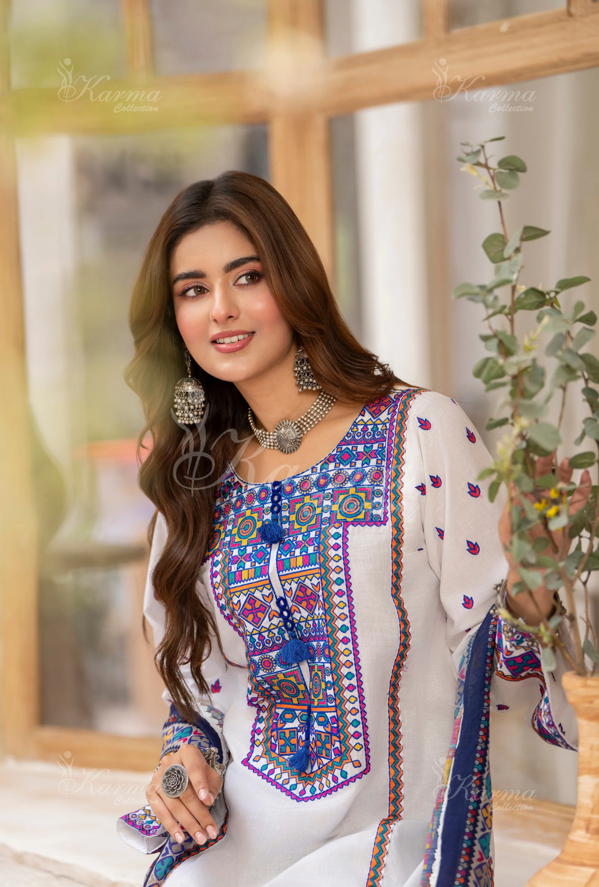 Farshi Shalwar Karma Collection COOL BLUE KC-1495