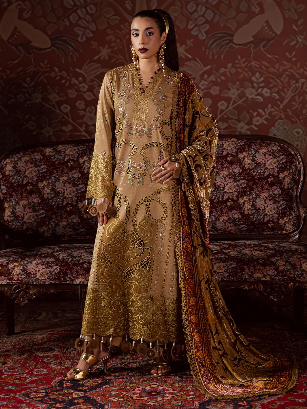 Amelia Luxury Winter '25 CK-006 | 3 PC Kotrai