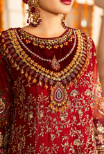 Festive Edit 2026 Karma Collection JAHAN-ARA CHERRY F-499