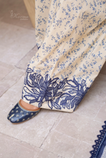 Farshi Shalwar Karma Collection FLORA BLUE KC-1496