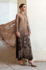 Maria B Stitched Embroidered Luxury Lawn 3 Piece Suit D-2601-A - Eid Collection