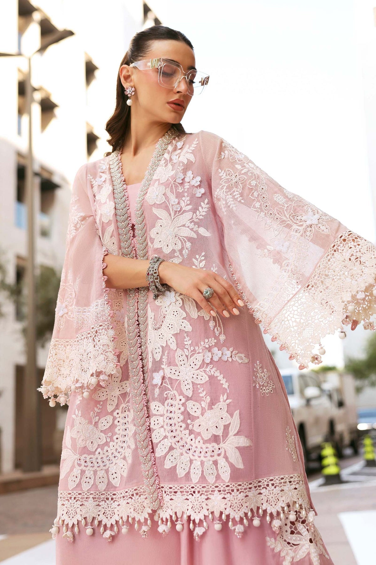 Maria B Stitched Embroidered Luxury Lawn 3 Piece Suit D-2603-A- Eid Collection