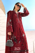 Maria B Stitched Embroidered Luxury Lawn 3 Piece Suit D-2607-A- Eid Collection